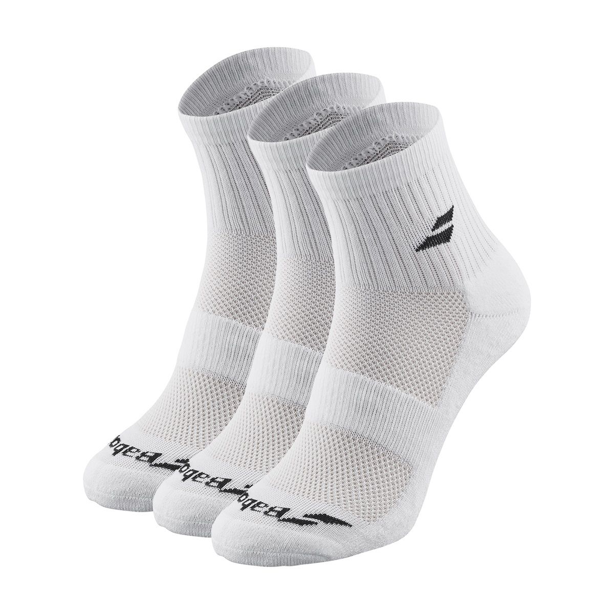 BABOLAT - Calcetin Babolat Quarter Blanco - 3 Pares Tenis Padel