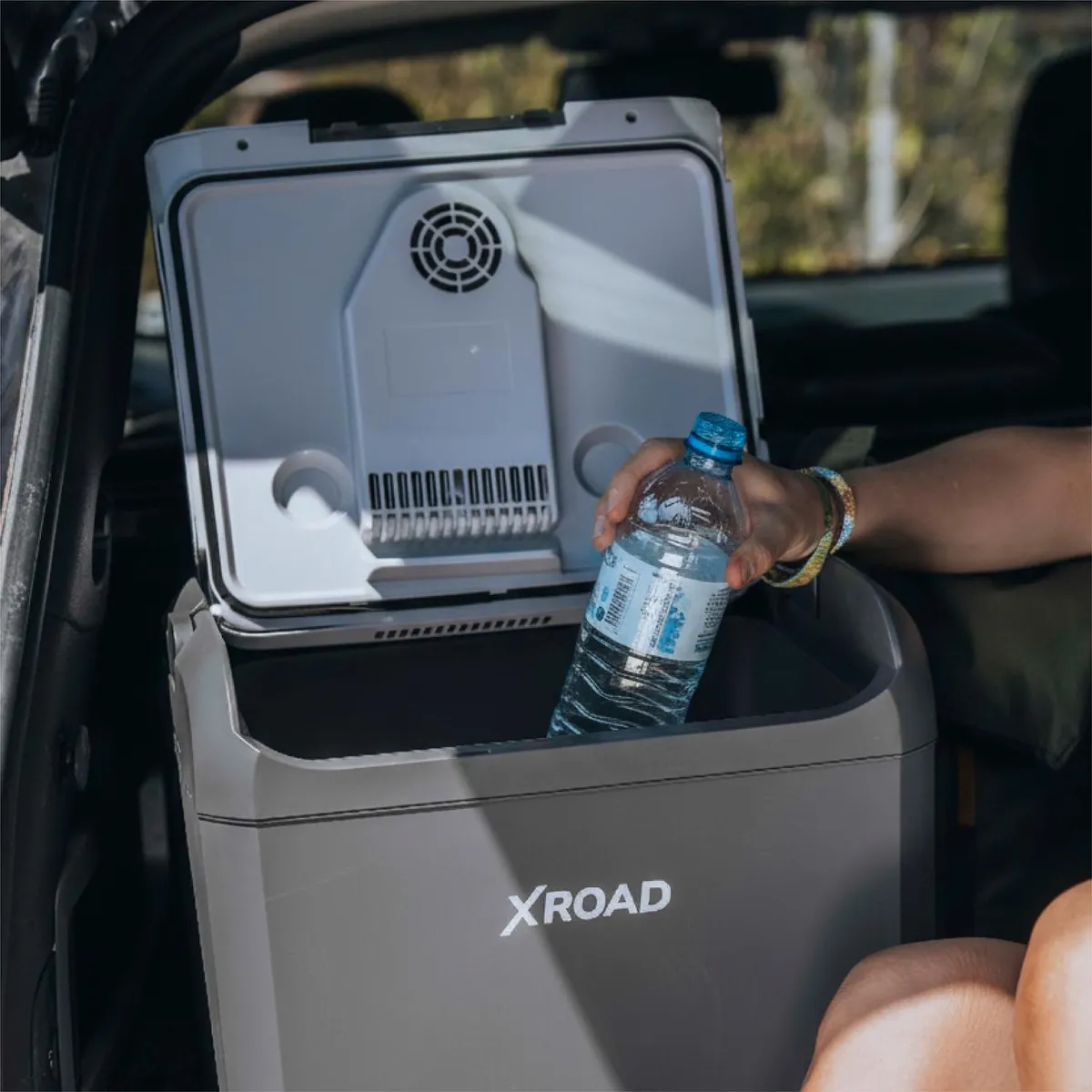 XROAD - Cooler Eléctrico Portátil 30 Lts Gris 12V XRoad
