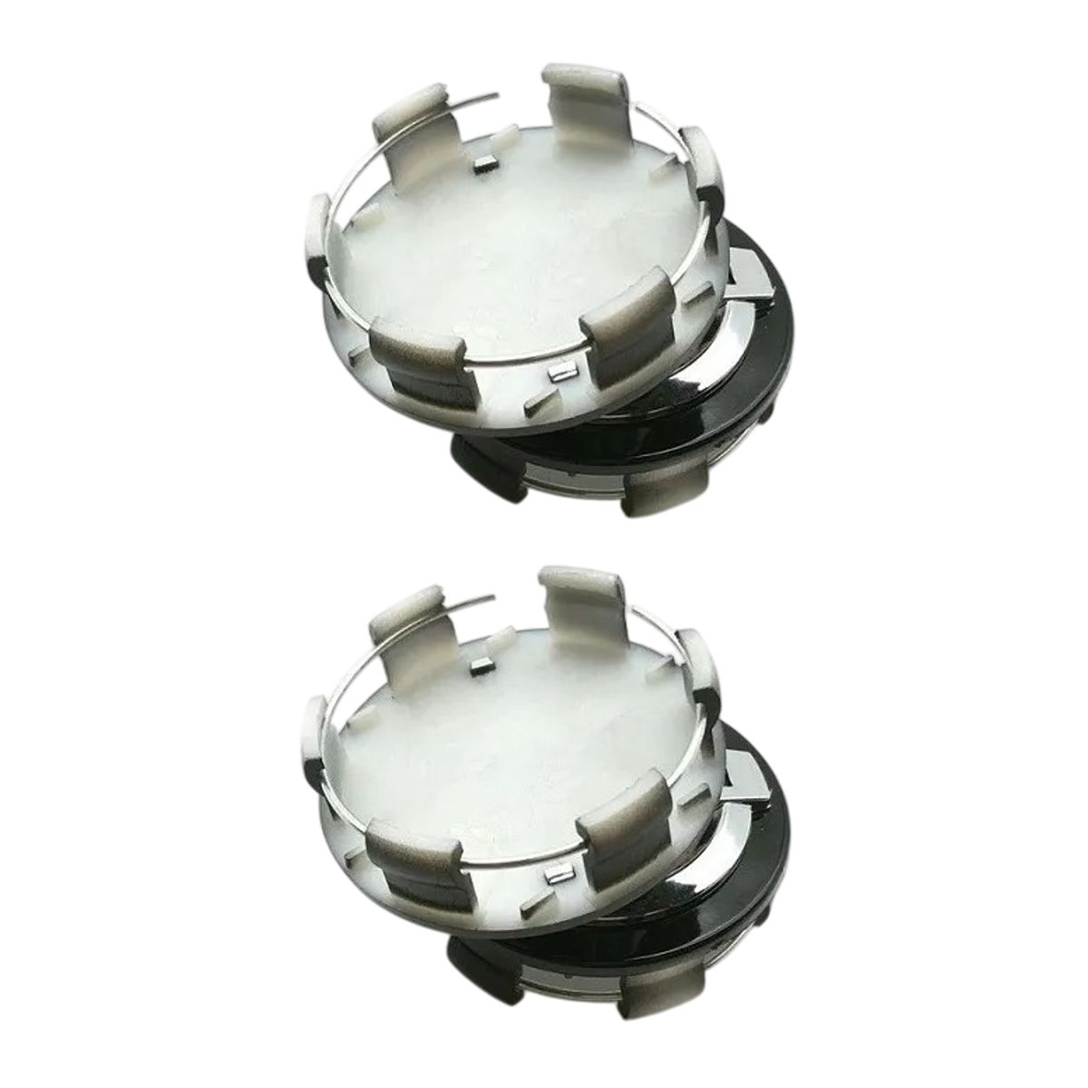 GENERICO - 4 Tapa Centro de Llanta Compatible con Nissan Negro 60mm