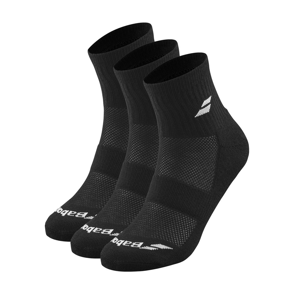 BABOLAT - Calcetin Babolat Quarter Negro - 3 Pares Tenis Padel