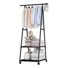 GENERICO - Perchero Closet Estante Organizador Colgador Ropa Color negro