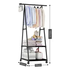 GENERICO - Perchero Closet Estante Organizador Colgador Ropa Color negro