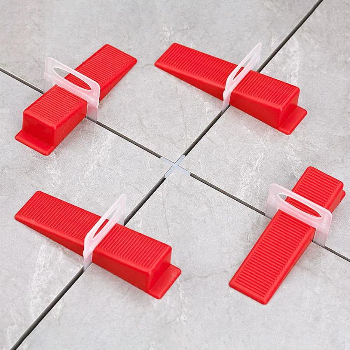 DALI - Espaciadores y Niveladores para Cerámica 1 mm – Set 200 Piezas (100 Cuñas + 100 Espaciadores)