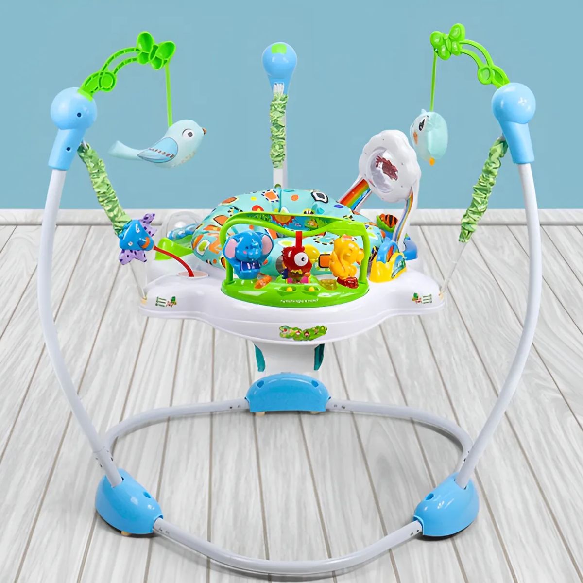 GENERICO - Baby Jumper Saltarina Azul con Verde