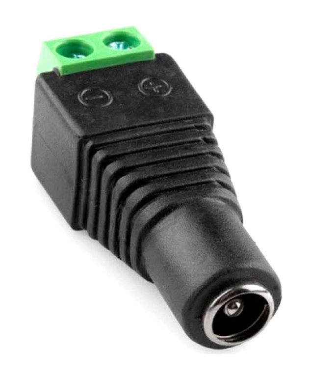 Conector Terminal Poder 5.5x2.1 Hembra Jack Camaras Tira Led