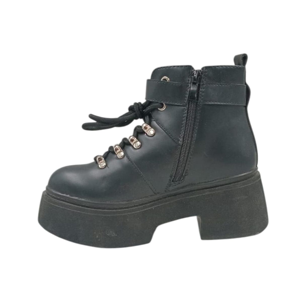 HERIEL - Botín Negro Plataforma Mujer