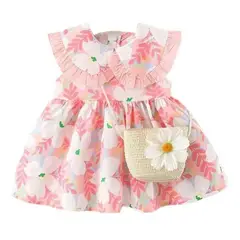 GENERICO - Set vestido y cartera talla 2 años a 3 años