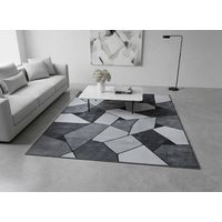 ALFOMBRA 200X240 CM DISEÑO GRIS PIEDRA ABSTRACTA ELEGANTE MODERNA DECORATIVA DCOIDEA