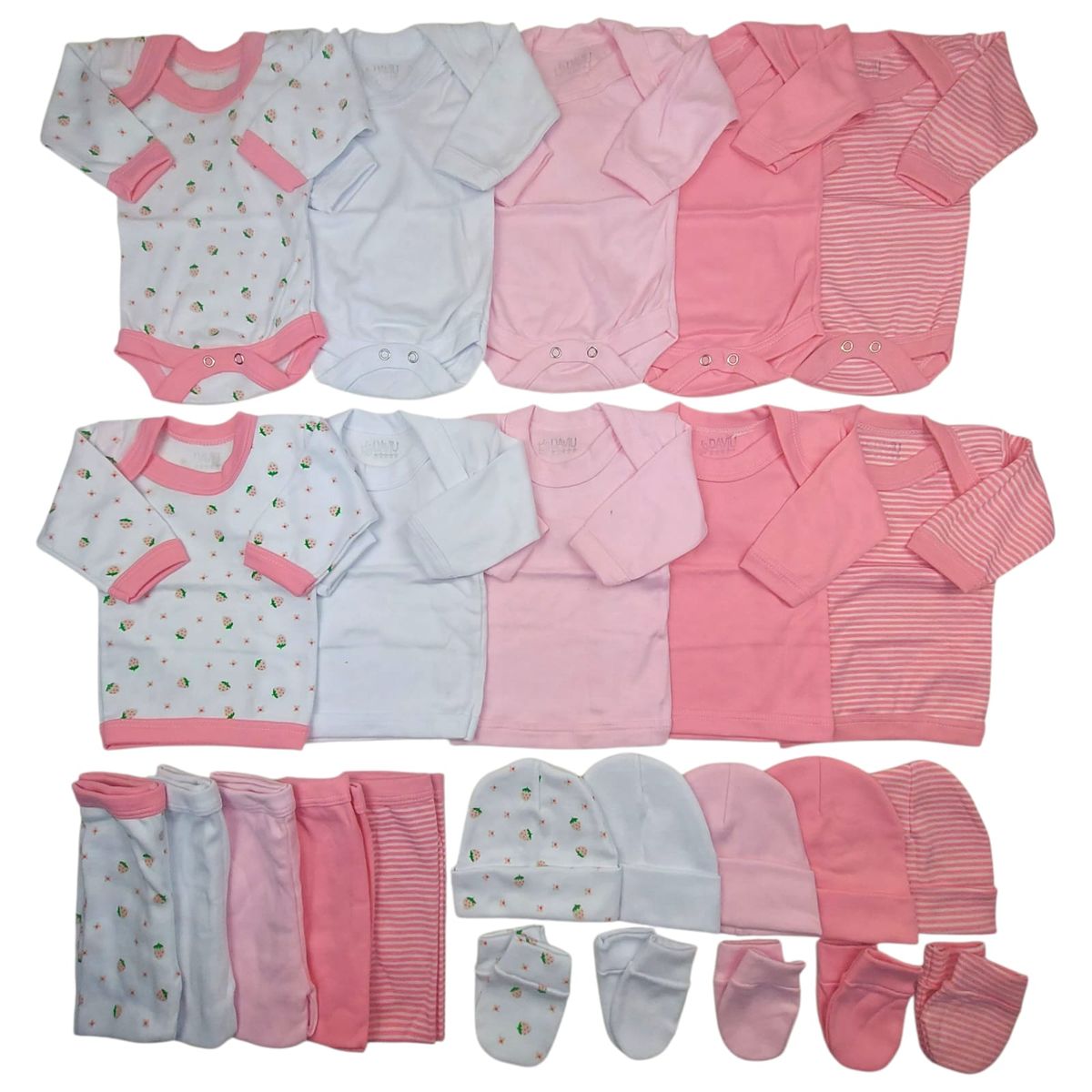 GENERICO - Pack 25 Piezas Ajuar Bebé 0a3 Meses