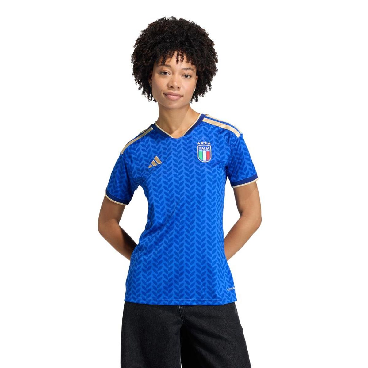 ADIDAS - Camiseta Fútbol Italia Home Mujer