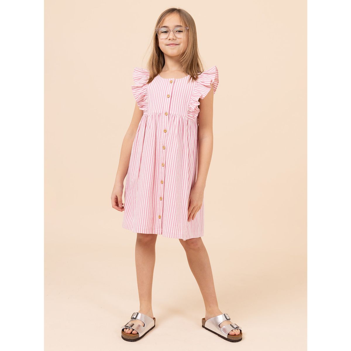 HUSH PUPPIES - Vestido Niña Alezia Rosado HUSH PUPPIES