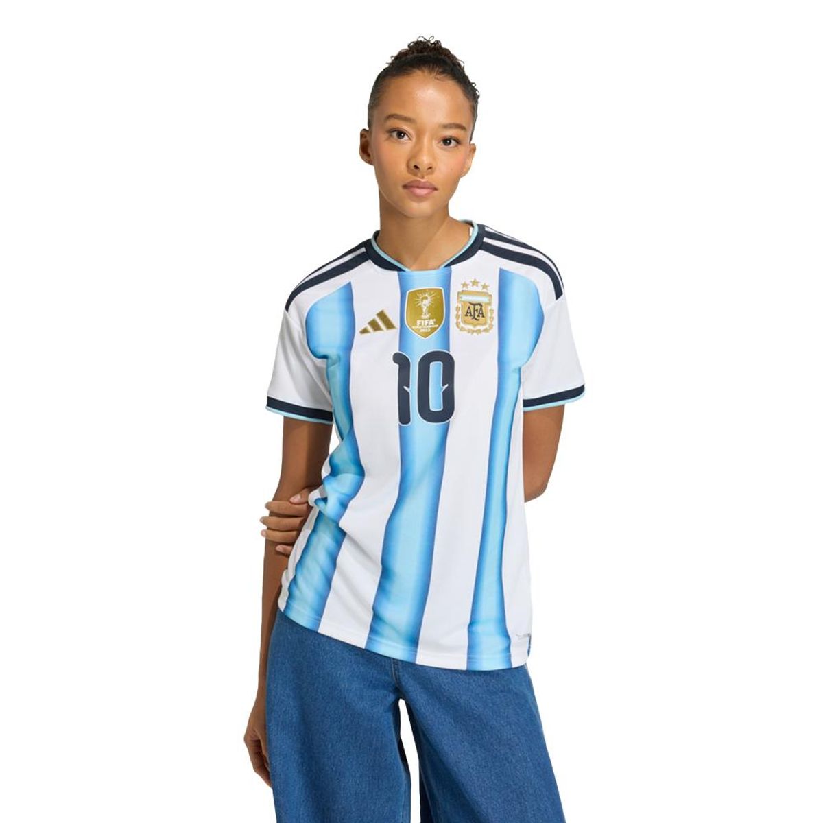 ADIDAS - Camiseta Fútbol Argentina Messi Home Mujer