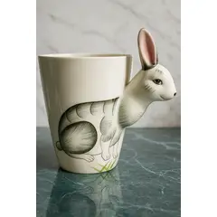 GENERICO - Taza de porcelana con Diseño de Conejo en 3D