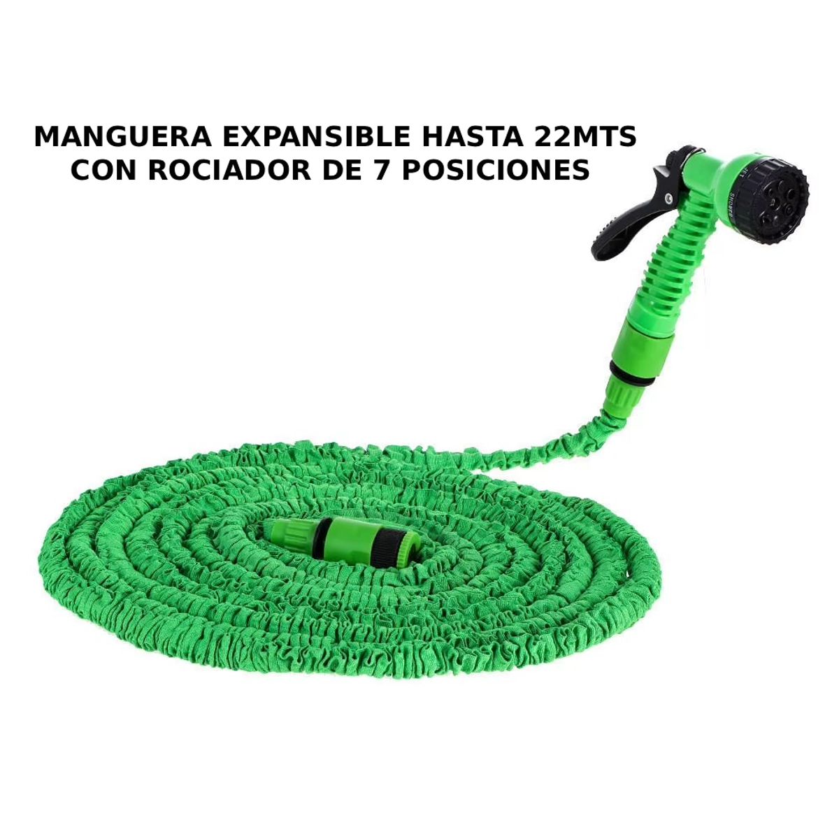 GENERICO - Manguera Expansible Hasta 22 Metros con Rociador de 7 Posiciones