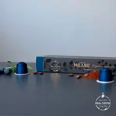 REAL COFFEE - 10 Cápsulas Compatibles Nespresso Milano ,