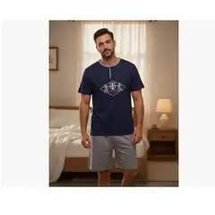 AGW - Pijama Hombre Verano Algodon Diseño leon