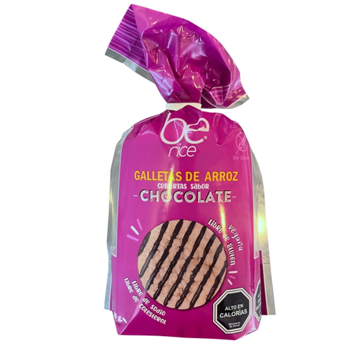 BECOOKIES - Caja 12 unid Arroz Cobertura Chocolate 150 grs