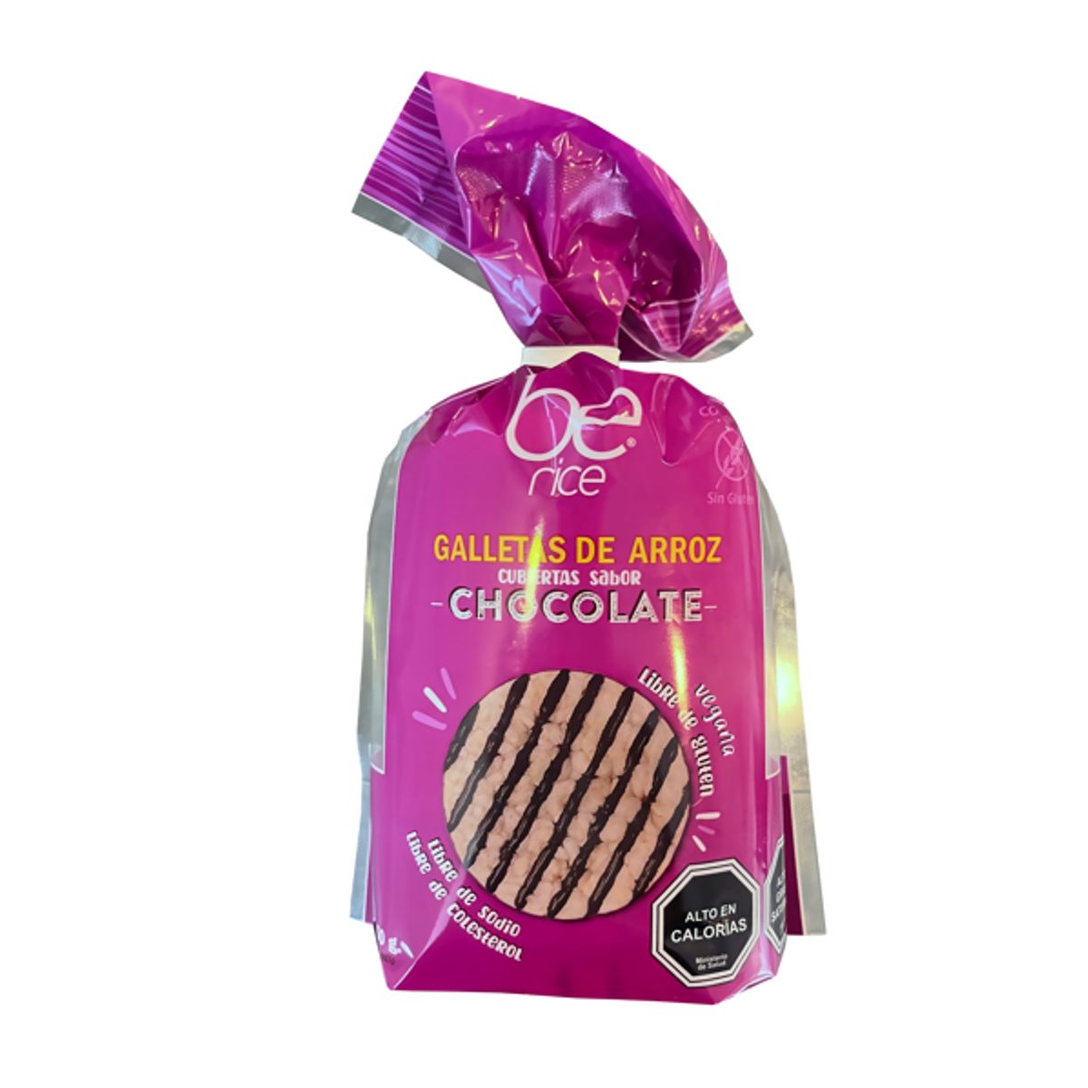 BECOOKIES - Caja 12 unid Arroz Cobertura Chocolate 150 grs
