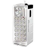 LAMPARA LED DE EMERGENCIA RECARGABLE CON RADIO