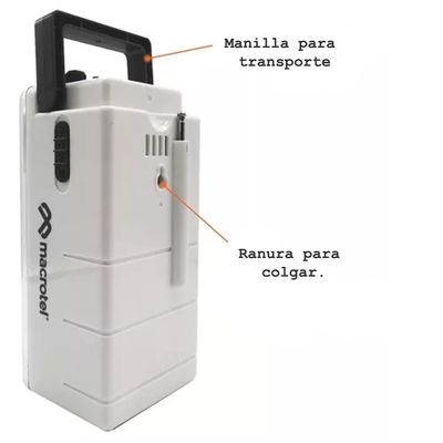 Imagen 2 del producto LAMPARA LED DE EMERGENCIA RECARGABLE CON RADIO