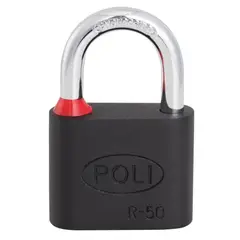 POLI - CANDADO R 50MM NEGRO-CJ 3 LLAVES 157180