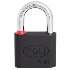 POLI - CANDADO R 40MM NEGRO-CJ 3 LLAVES 157170