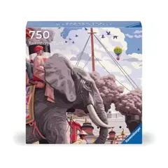 RAVENSBURGER - Puzzle Art & Soul: La Vuelta al Mundo en 80 Días – 750 piezas