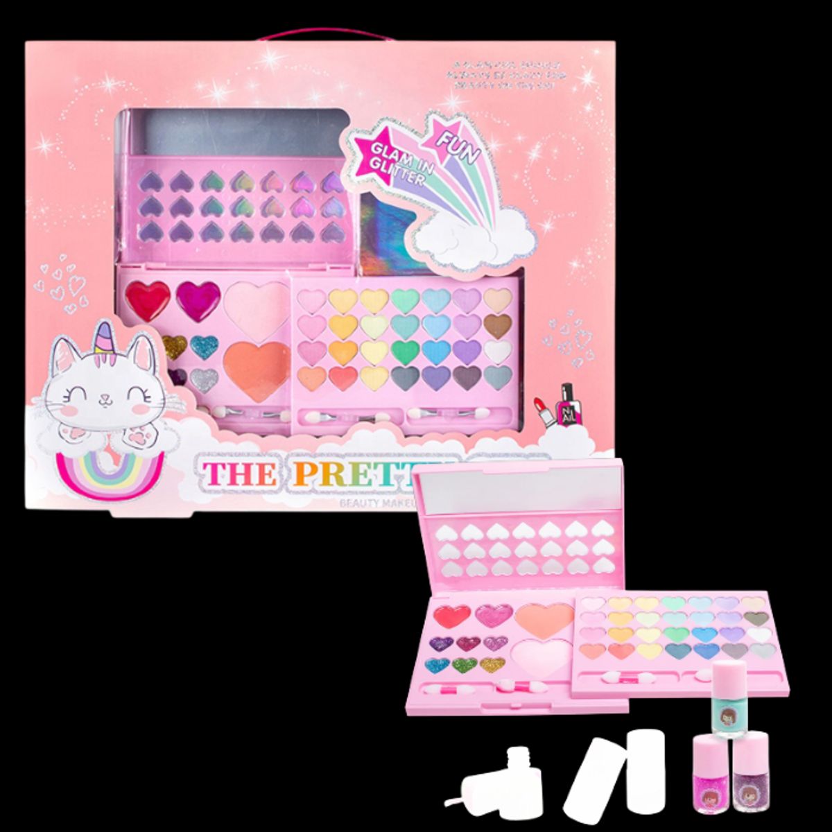 GENERICO - Set De Cosméticos Para Niñas Maquillaje Y Esmalte De Uñas