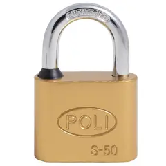 POLI - CANDADO S 50MM BR-CJ 3 LLAVES 157150