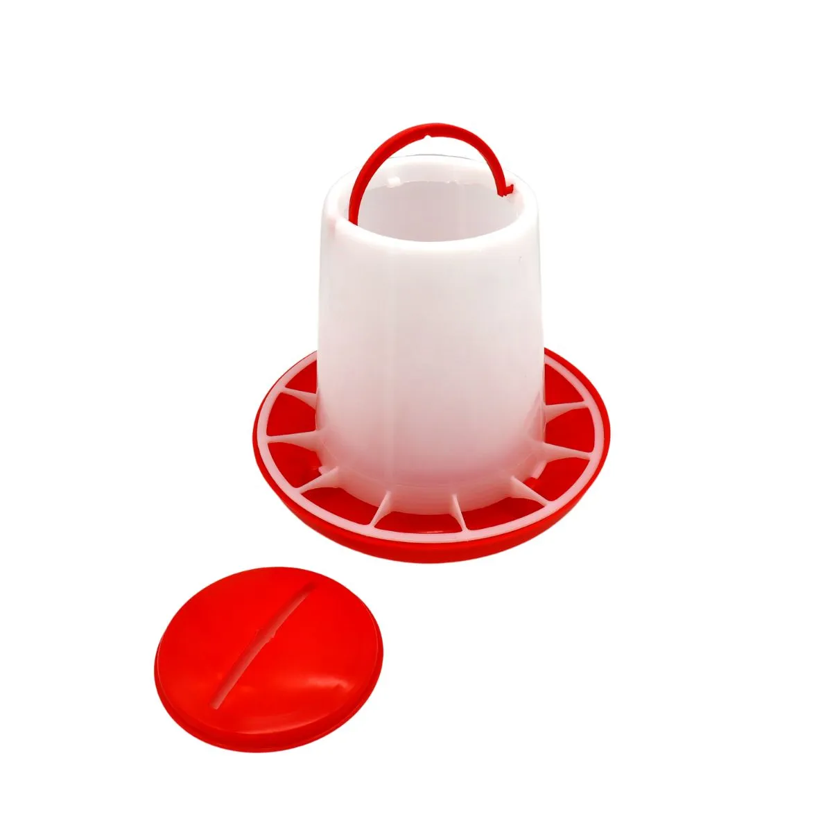 GENERICO - Pack x 3und Comederos Para Gallinas 1.5 kg Aves de Corral