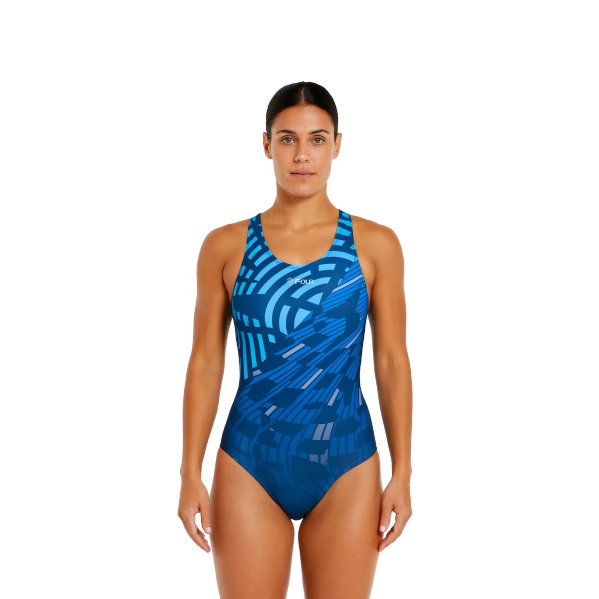 FOUR - Traje de Baño Mujer Natación Azul - Four OceanFit