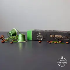 REAL COFFEE - 10 Cápsulas Compatibles Nespresso Bologna ,