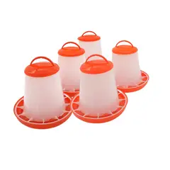 GENERICO - Pack x 5und Comederos Para Gallinas 1.5 kg Aves de Corral