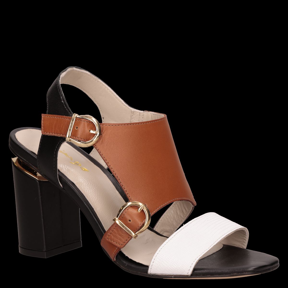 MINGO - Sandalia Mujer Formal Marrón Mingo