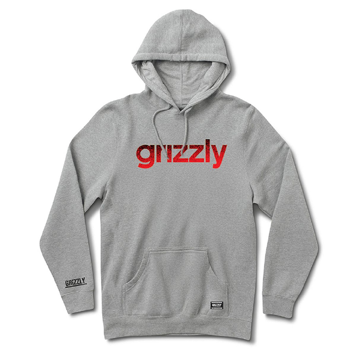 GRIZZLY - Poleron Hoodie Hombre Grizzly Griptape Lowercase Fadeaway Gris