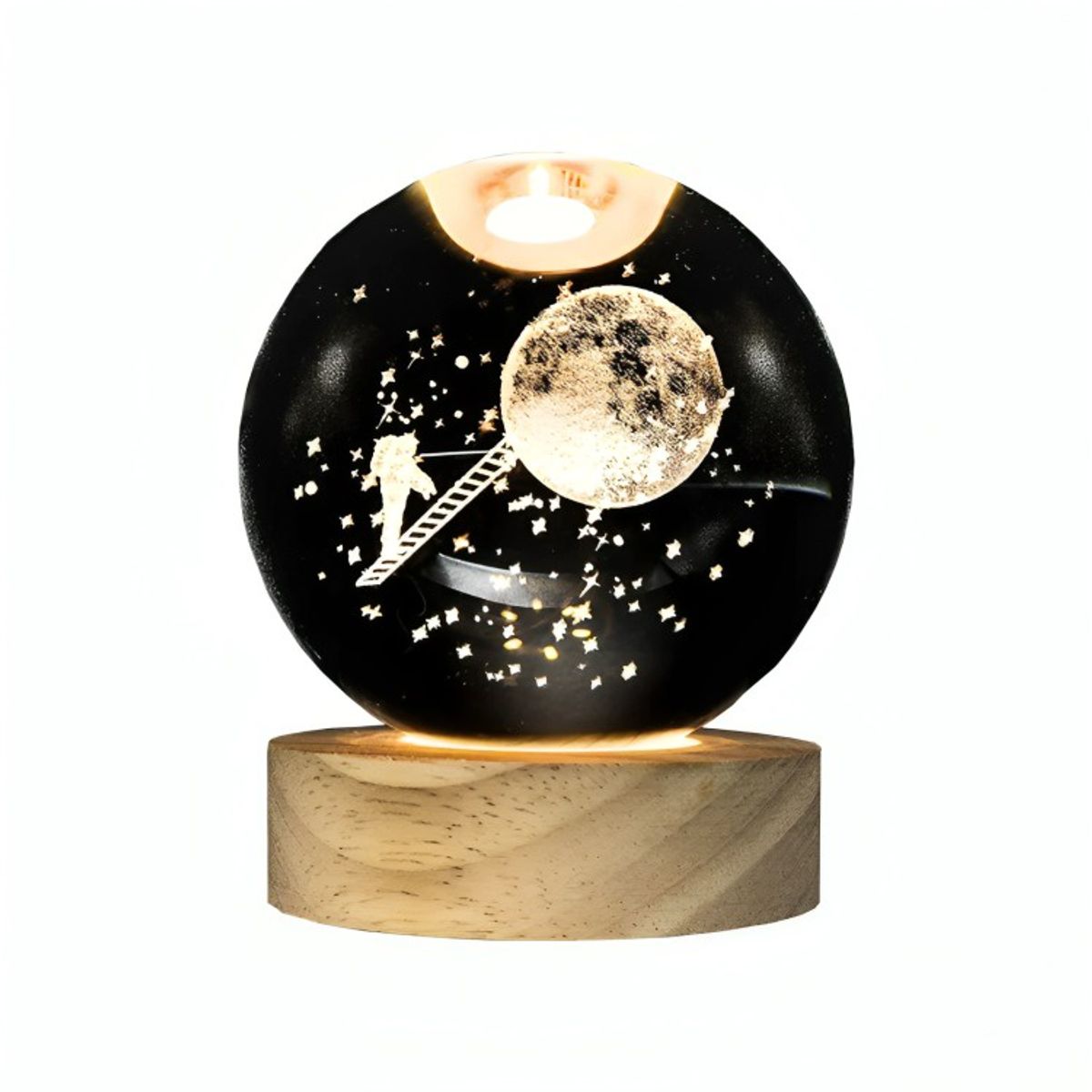 GENERICO - Lampara Bola De Cristal LED Astronauta
