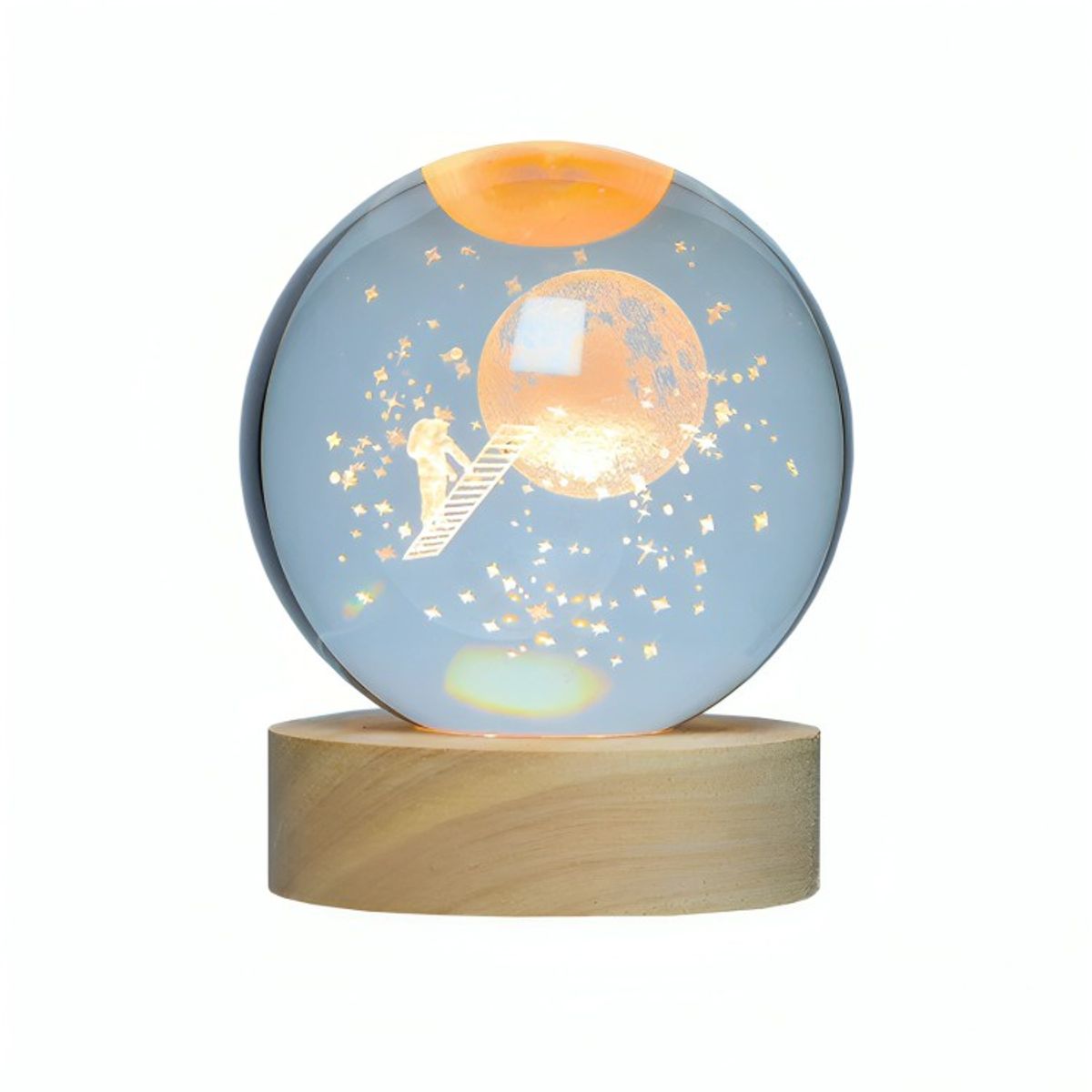 GENERICO - Lampara Bola De Cristal LED Astronauta