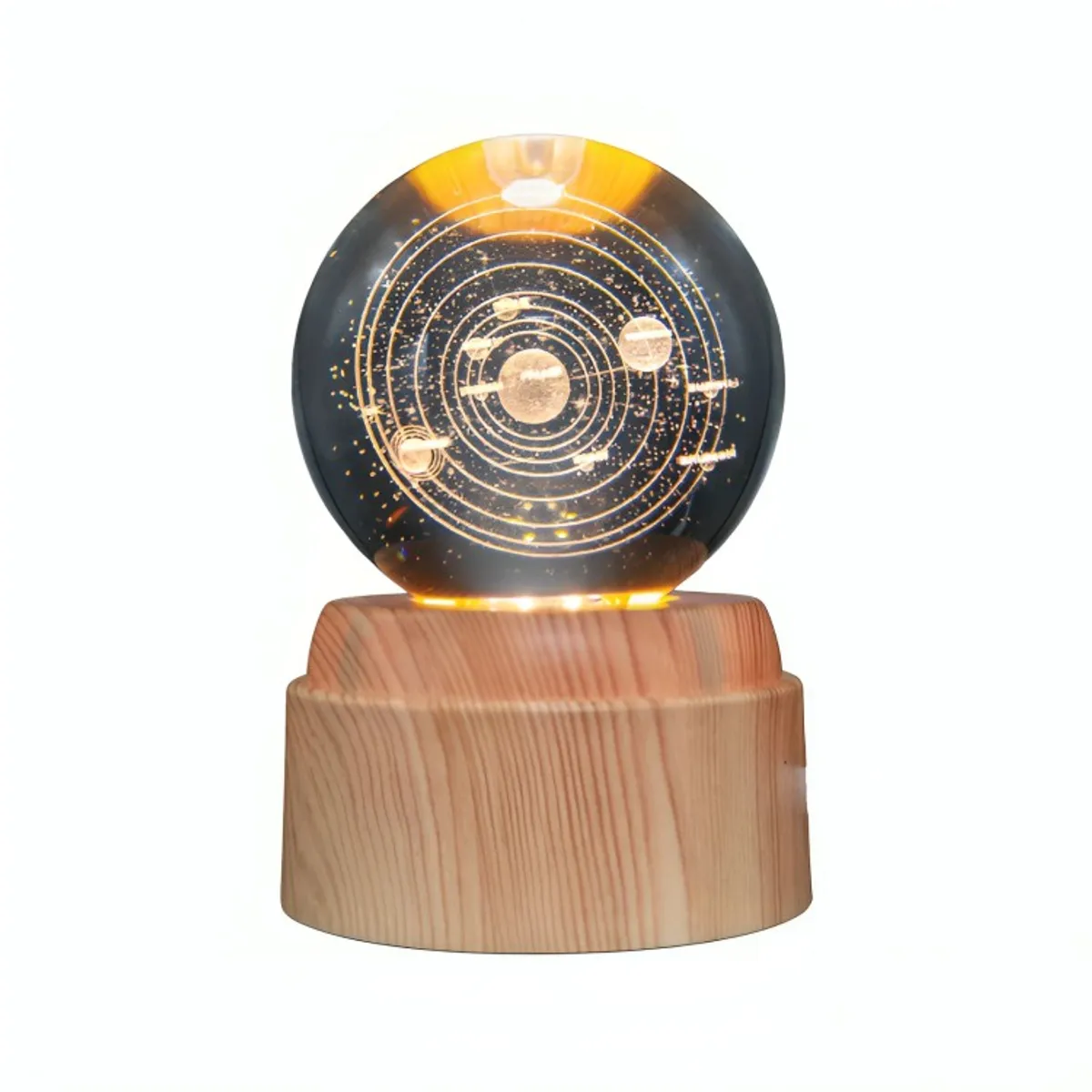 GENERICO - Lámpara Bola de Cristal LED Sistema Solar