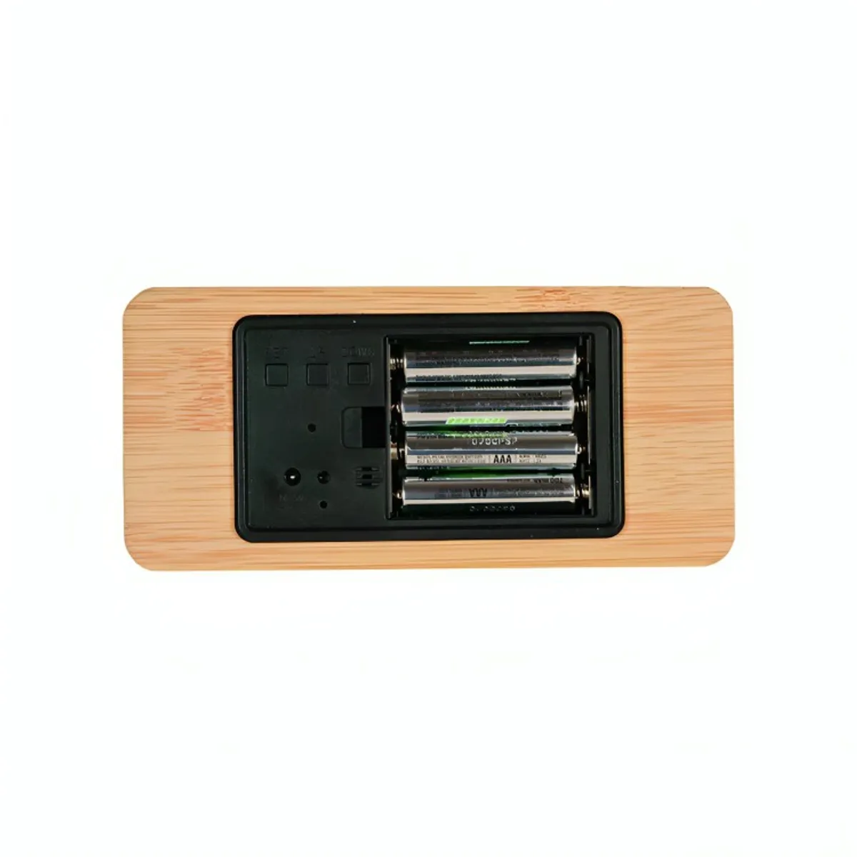 GENERICO - Reloj Digital LED Tipo Madera Zen Marrón