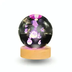GENERICO - Lampara Bola De Cristal LED RGB Colores Astronauta