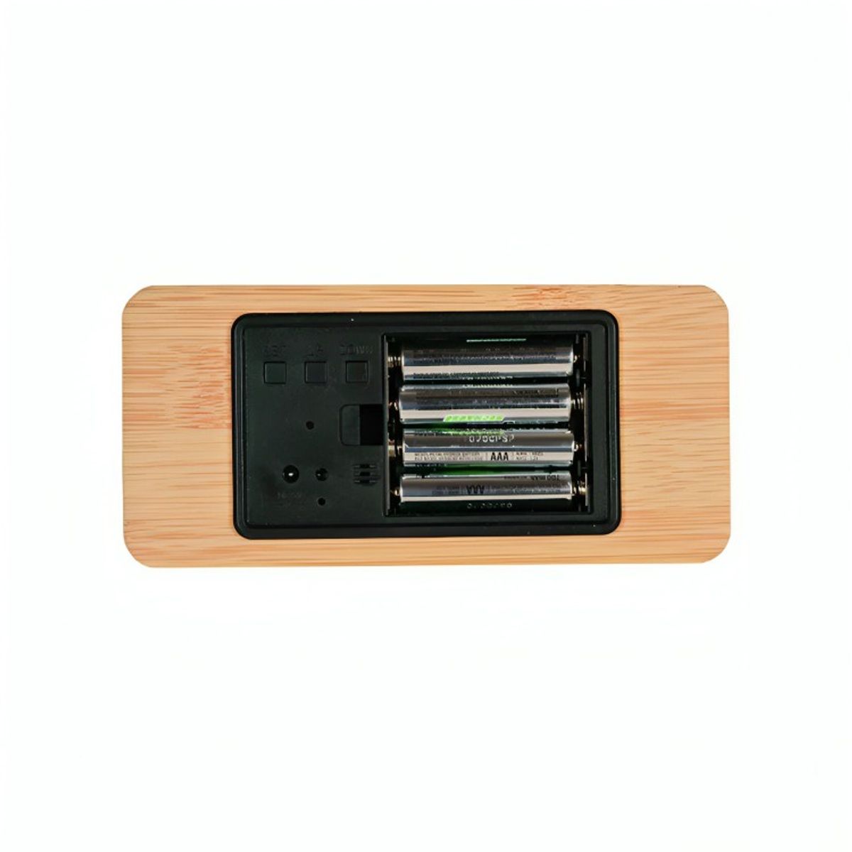 GENERICO - Reloj Digital LED Tipo Madera Zen Marrón