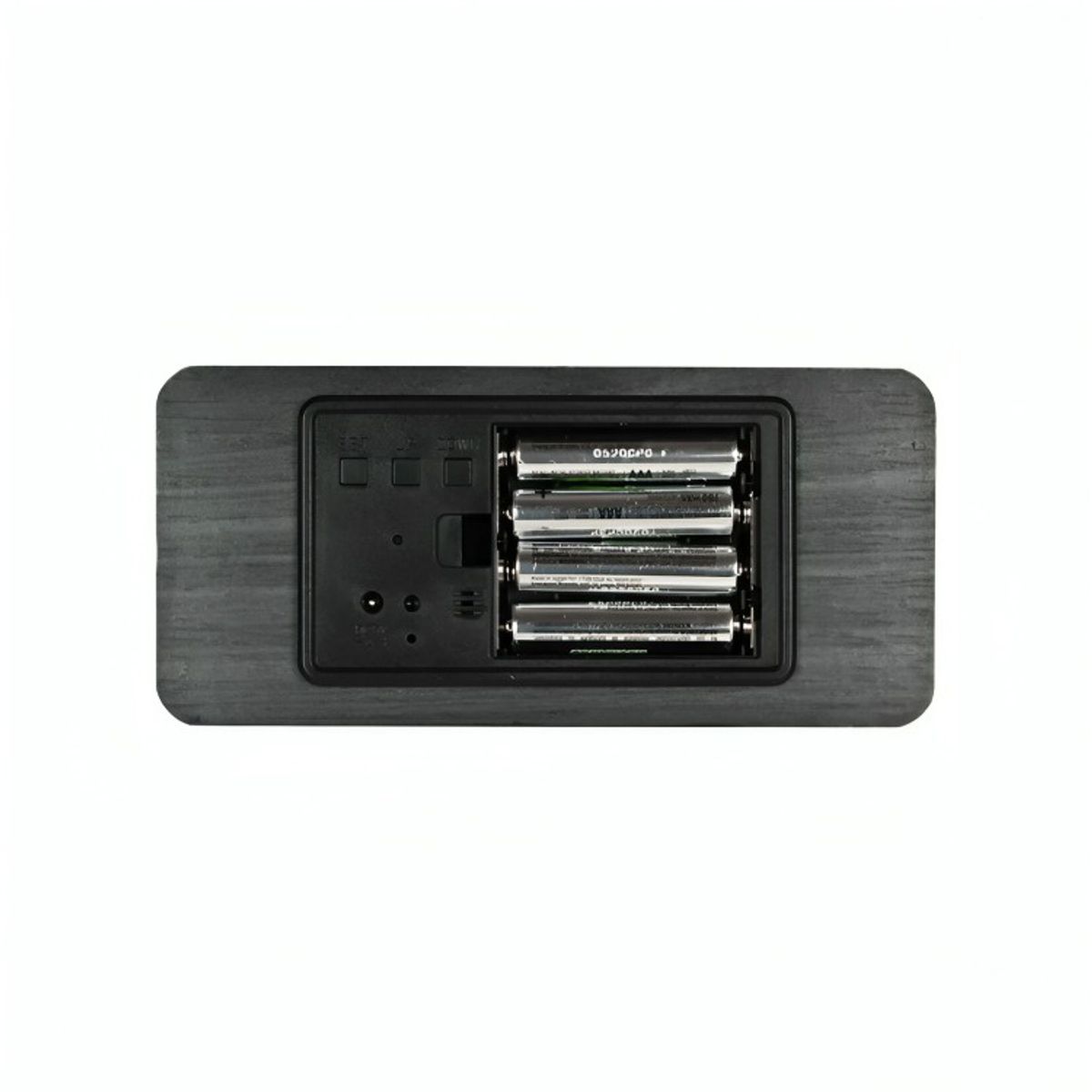 GENERICO - Reloj Digital LED Tipo Madera Zen Negro