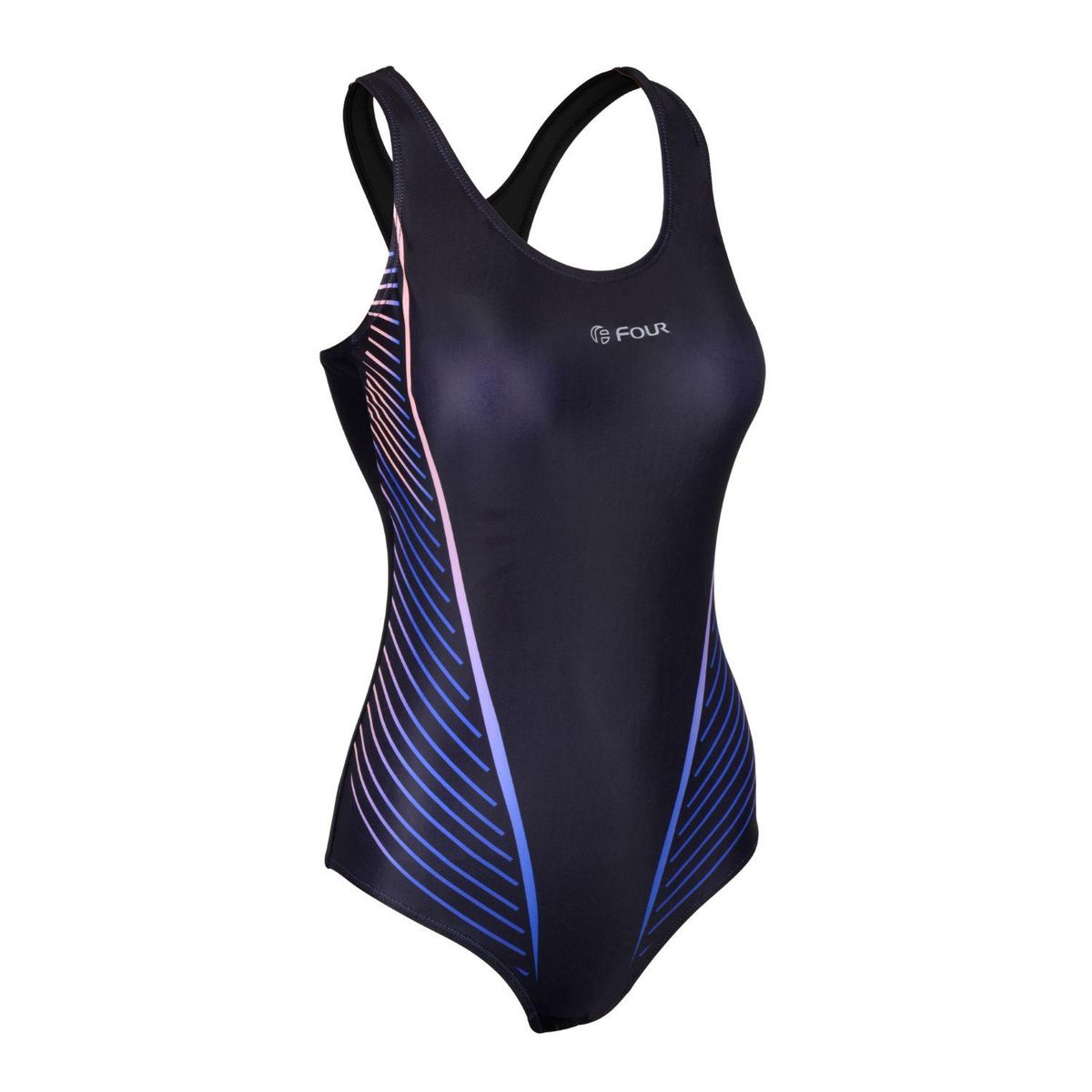 FOUR - Traje de Baño Mujer Natación Negro - Four Sprint