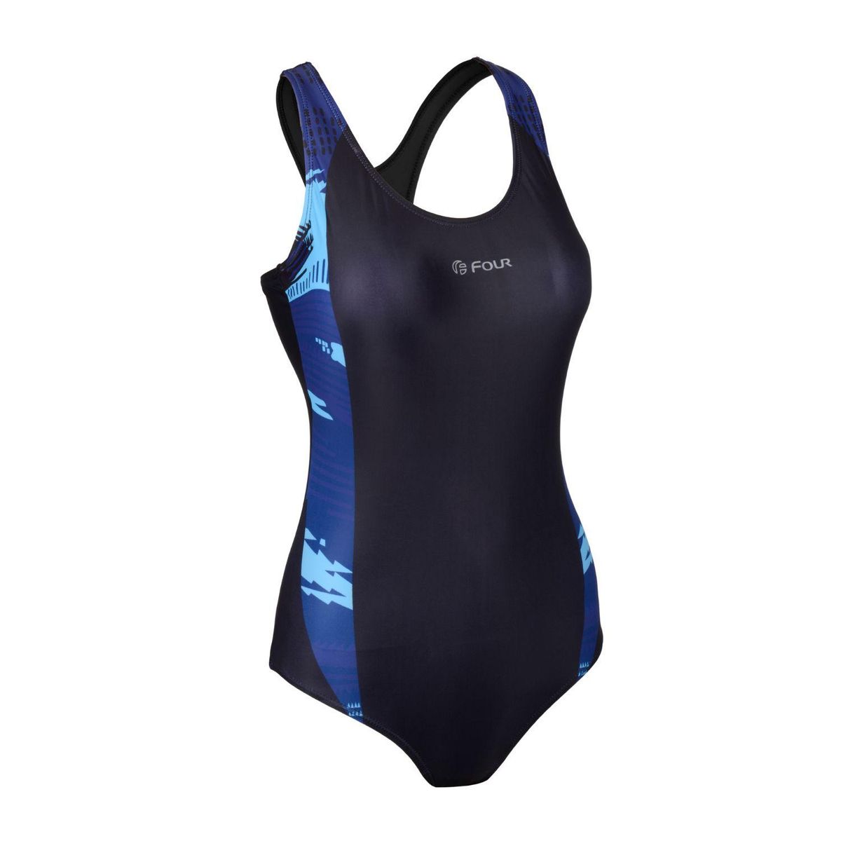 FOUR - Traje de Baño Mujer Natación Negro - Four SwimForce