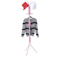 GENERICO - Colgador Perchero Tipo Adorno para Ropa y Sombreros Color Rosa