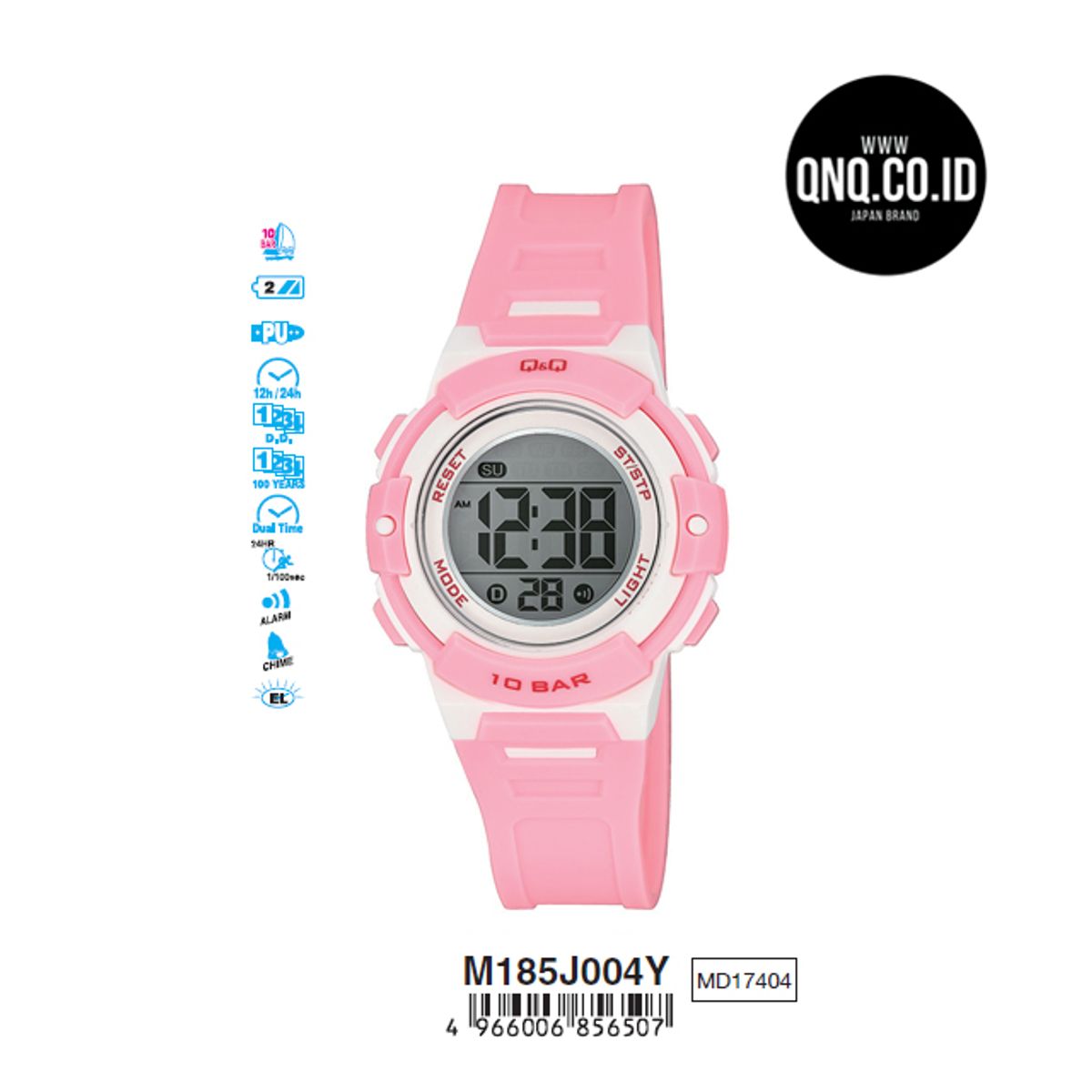 QYQ - RELOJ MARCA QYQ M185J004Y  PARA NIÑAS DEPORTIVO SUMERGIBLE
