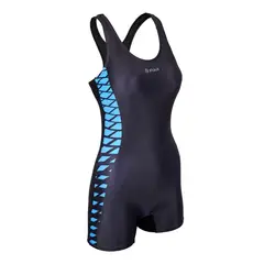 FOUR - Traje de Baño Mujer Natación Boxer Negro -