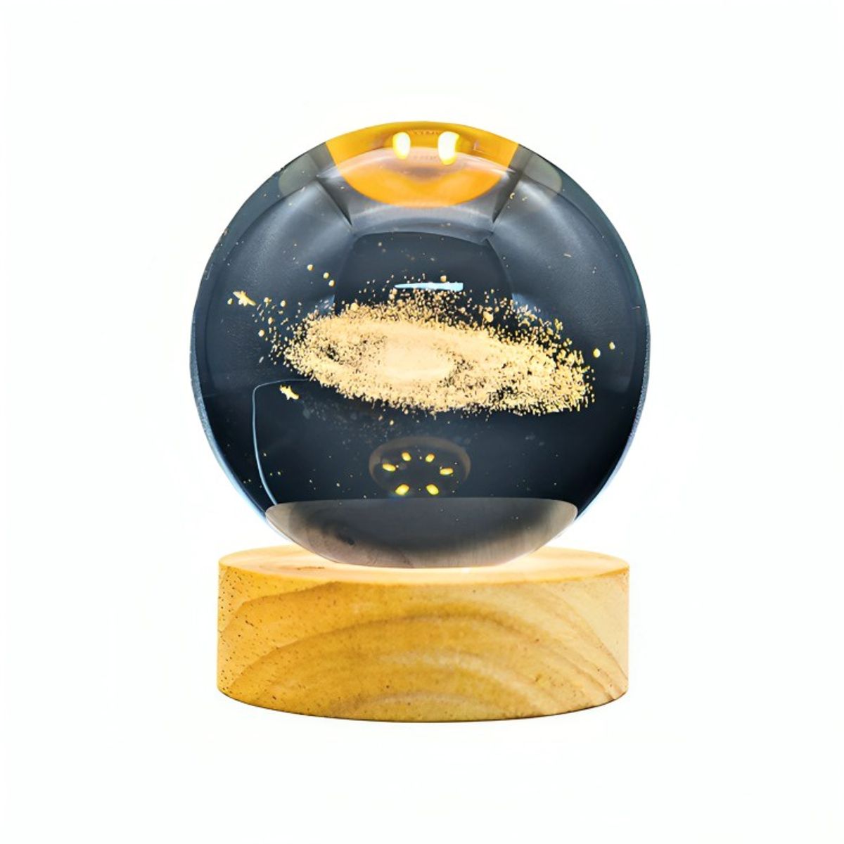 GENERICO - Lampara Bola De Cristal LED Galaxia