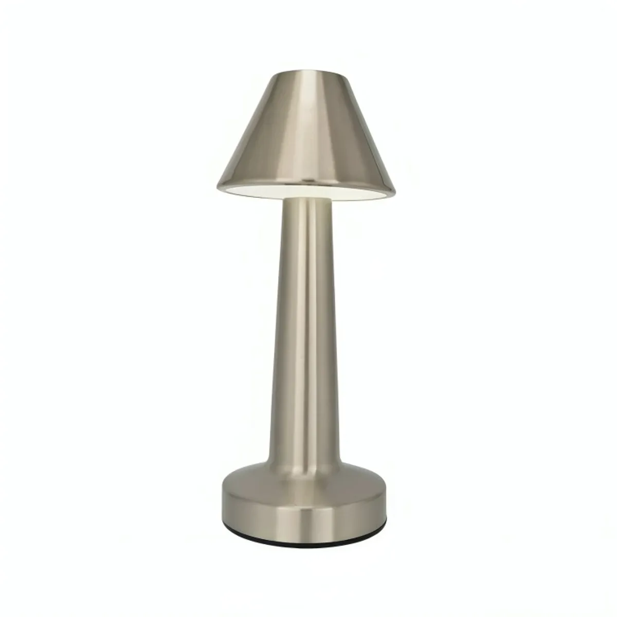 GENERICO - Lampara De Mesa Touch Led Recargable Usb Plateada