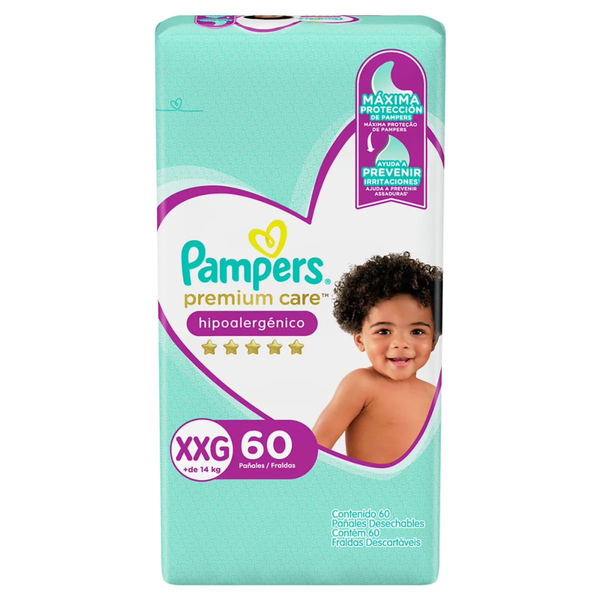 PAMPERS - Pampers Pañal Premium Care XXG x60Ud